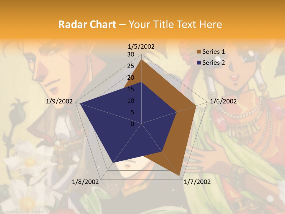 A Group Of Anime Characters Standing Next To Each Other PowerPoint Template