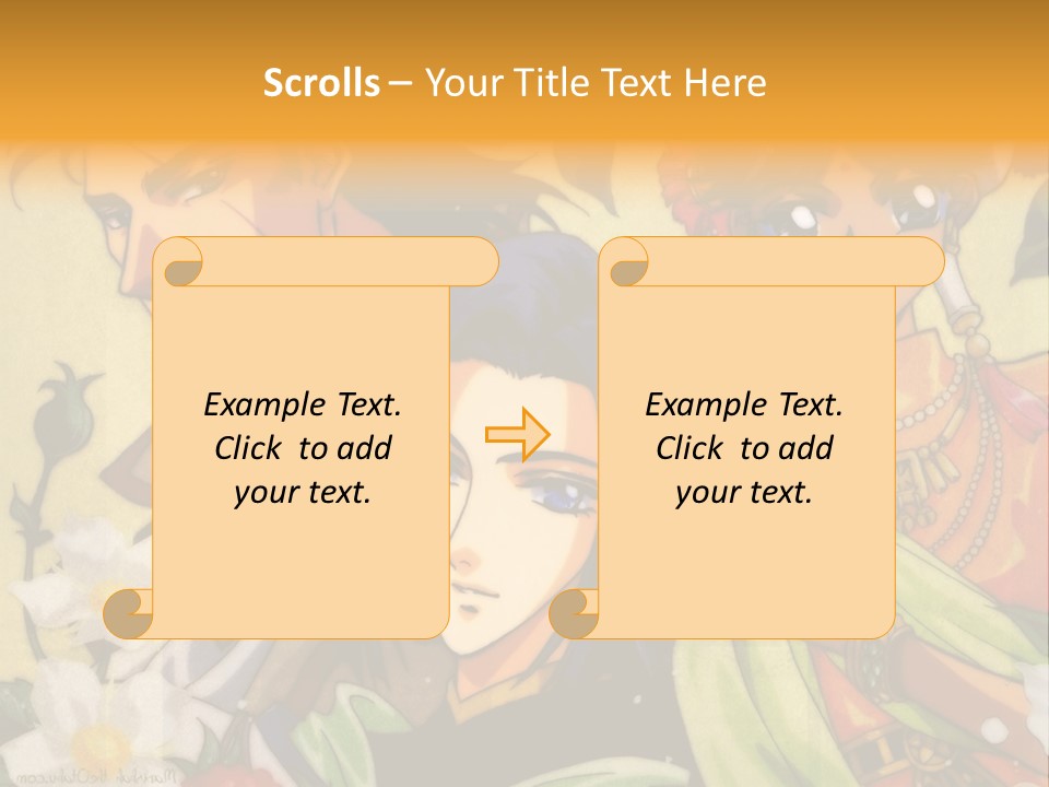A Group Of Anime Characters Standing Next To Each Other PowerPoint Template