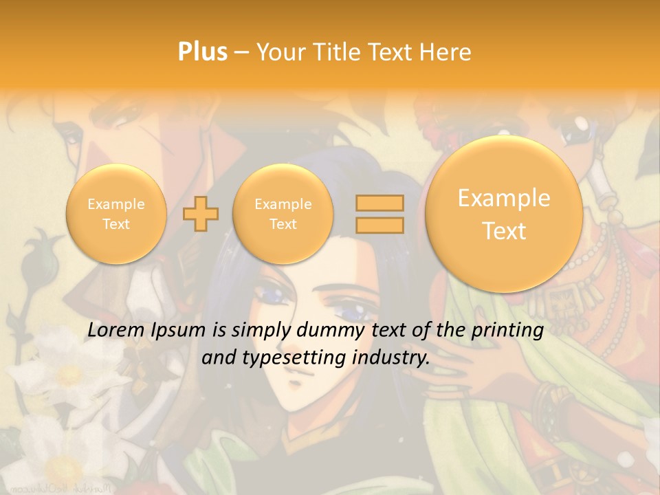 A Group Of Anime Characters Standing Next To Each Other PowerPoint Template