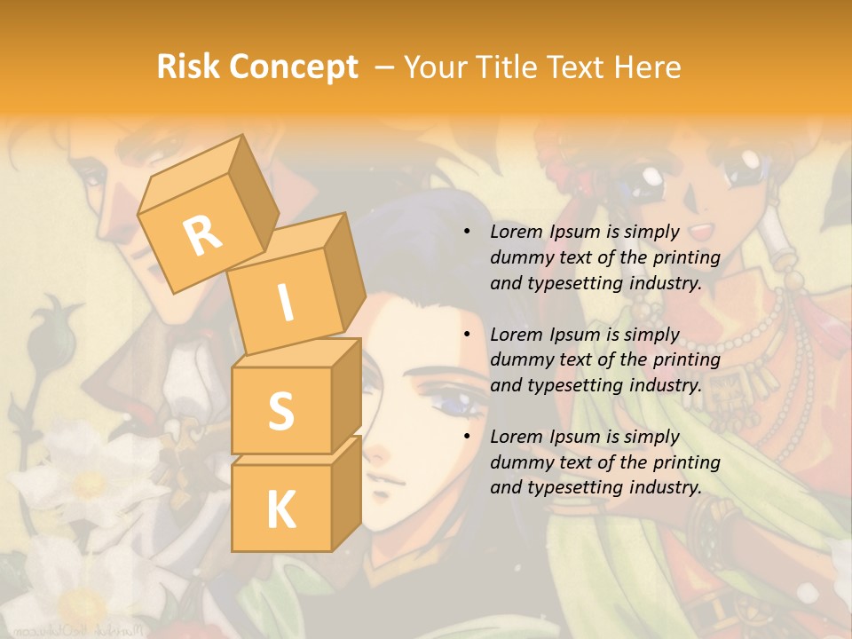 A Group Of Anime Characters Standing Next To Each Other PowerPoint Template