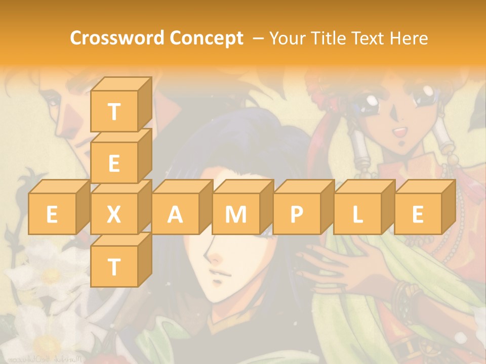 A Group Of Anime Characters Standing Next To Each Other PowerPoint Template