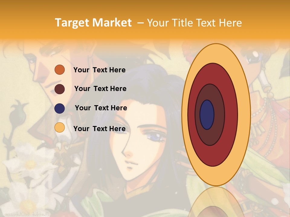 A Group Of Anime Characters Standing Next To Each Other PowerPoint Template