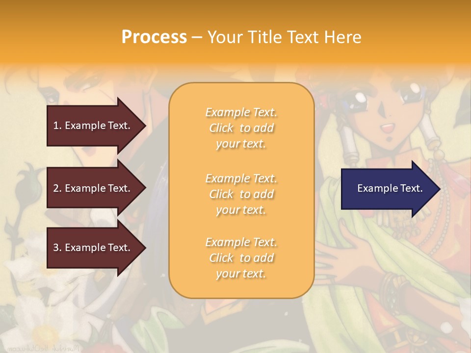 A Group Of Anime Characters Standing Next To Each Other PowerPoint Template