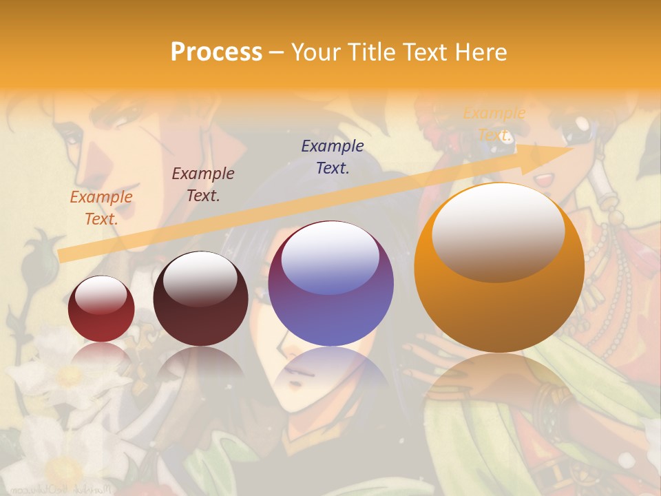 A Group Of Anime Characters Standing Next To Each Other PowerPoint Template