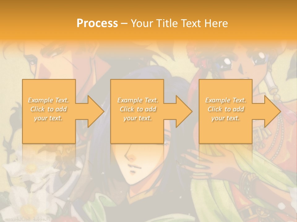 A Group Of Anime Characters Standing Next To Each Other PowerPoint Template