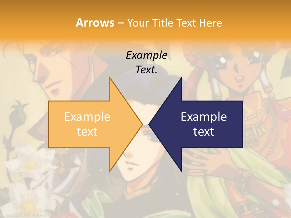 A Group Of Anime Characters Standing Next To Each Other PowerPoint Template