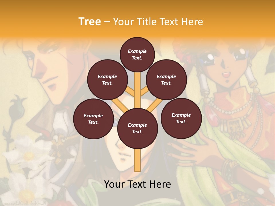 A Group Of Anime Characters Standing Next To Each Other PowerPoint Template