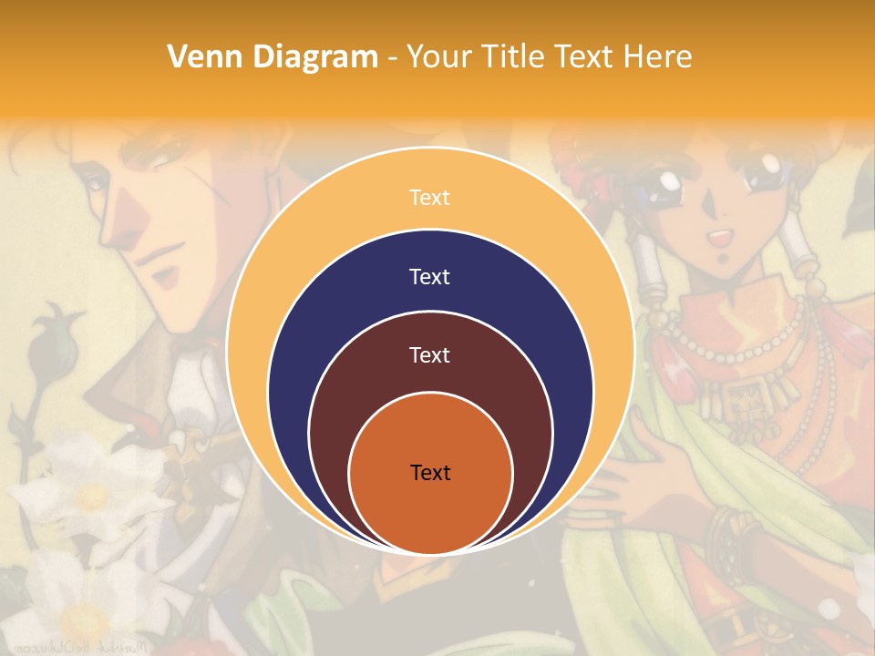 A Group Of Anime Characters Standing Next To Each Other PowerPoint Template
