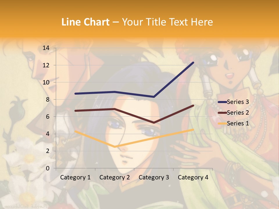 A Group Of Anime Characters Standing Next To Each Other PowerPoint Template
