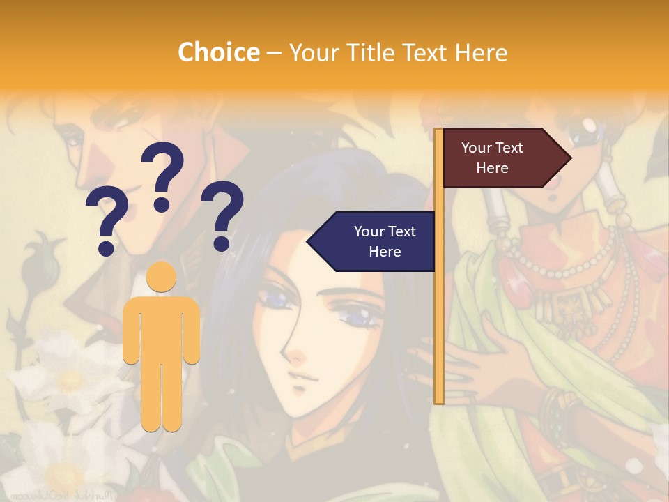 A Group Of Anime Characters Standing Next To Each Other PowerPoint Template
