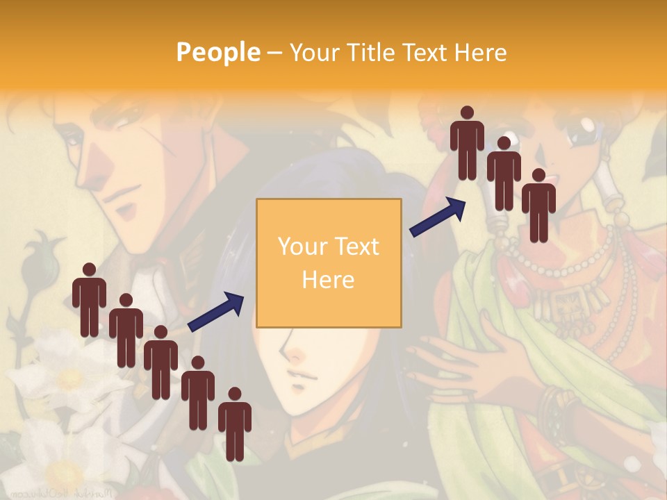 A Group Of Anime Characters Standing Next To Each Other PowerPoint Template