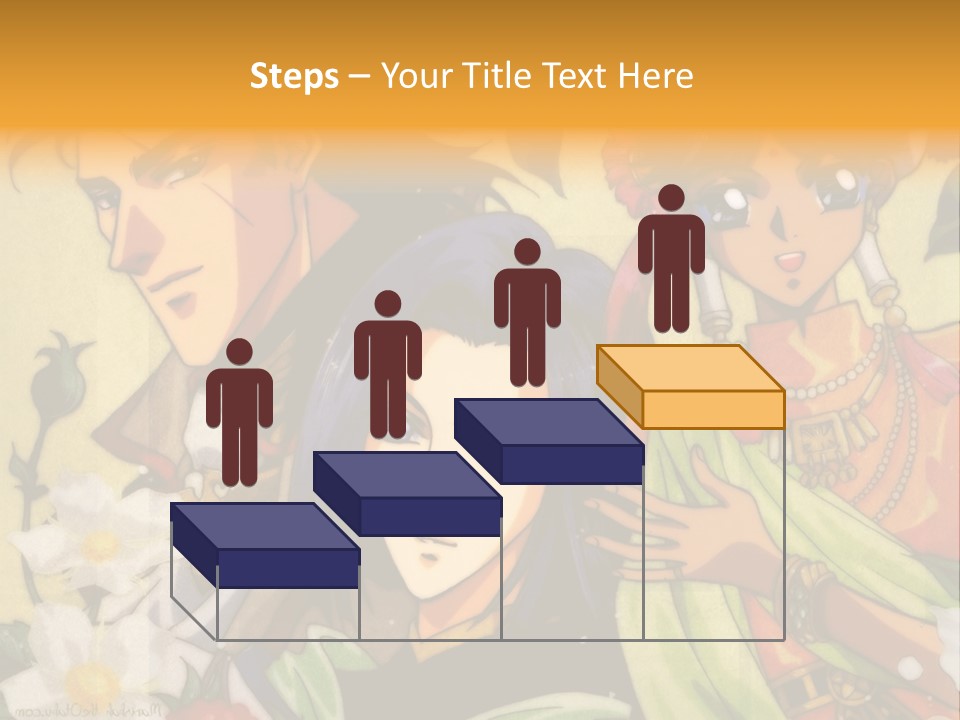 A Group Of Anime Characters Standing Next To Each Other PowerPoint Template