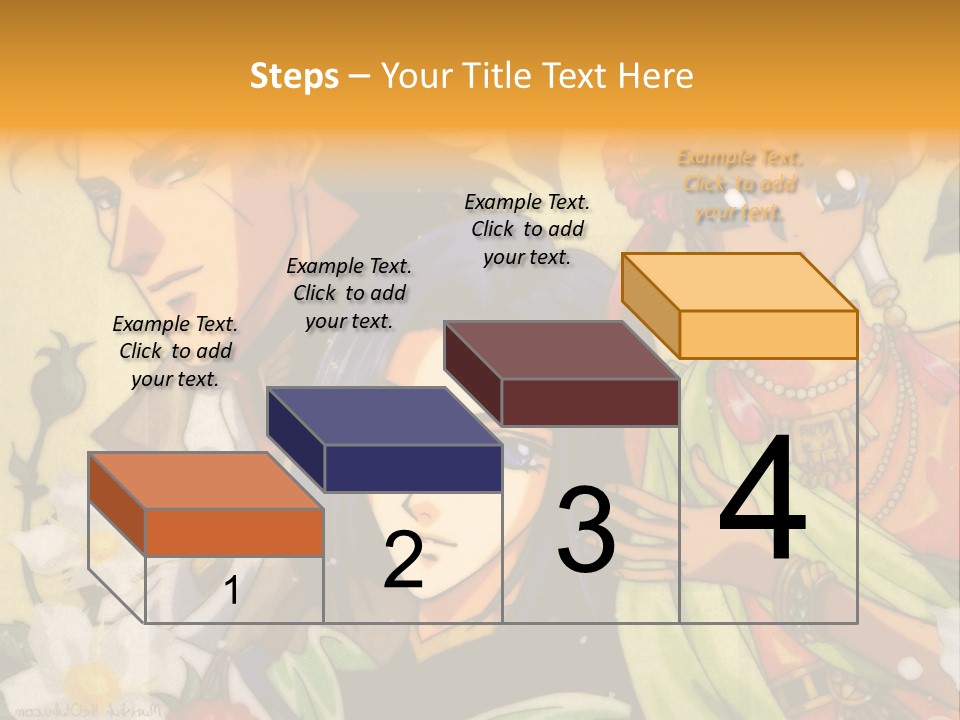 A Group Of Anime Characters Standing Next To Each Other PowerPoint Template