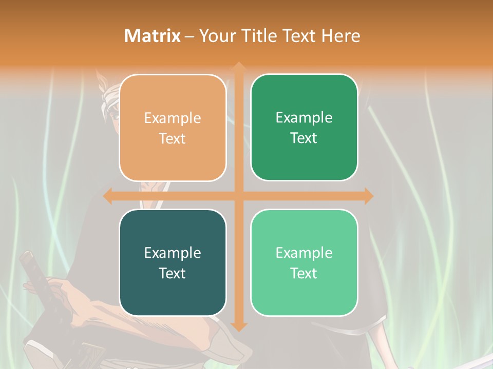 A Couple Of Anime Characters Standing Next To Each Other PowerPoint Template