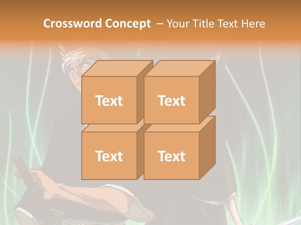 A Couple Of Anime Characters Standing Next To Each Other PowerPoint Template