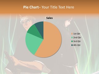 A Couple Of Anime Characters Standing Next To Each Other PowerPoint Template