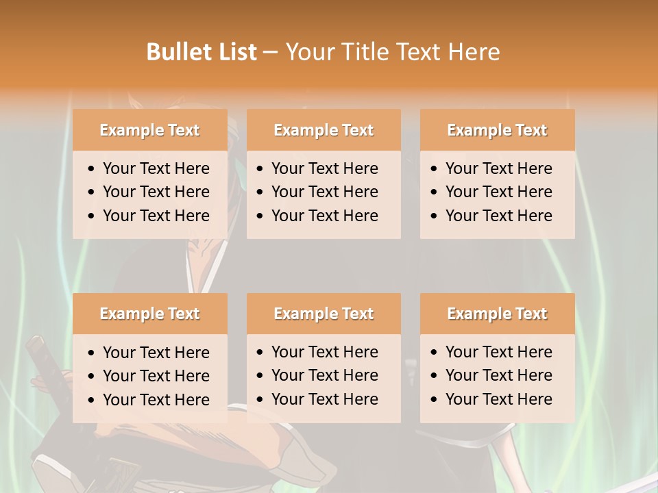 A Couple Of Anime Characters Standing Next To Each Other PowerPoint Template