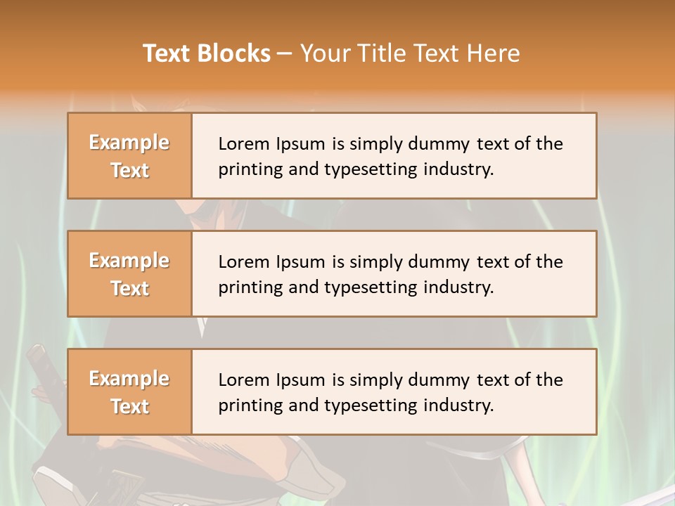 A Couple Of Anime Characters Standing Next To Each Other PowerPoint Template
