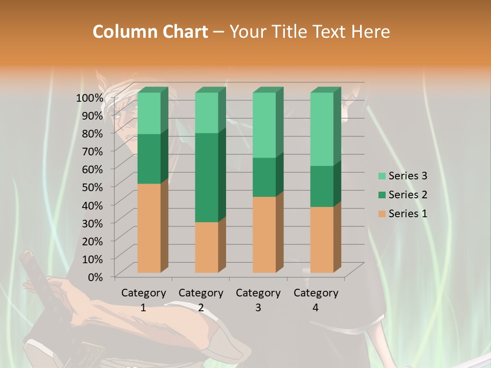 A Couple Of Anime Characters Standing Next To Each Other PowerPoint Template