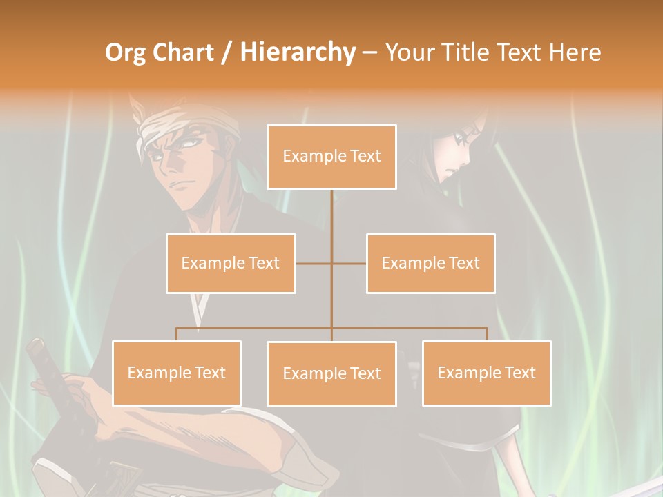 A Couple Of Anime Characters Standing Next To Each Other PowerPoint Template