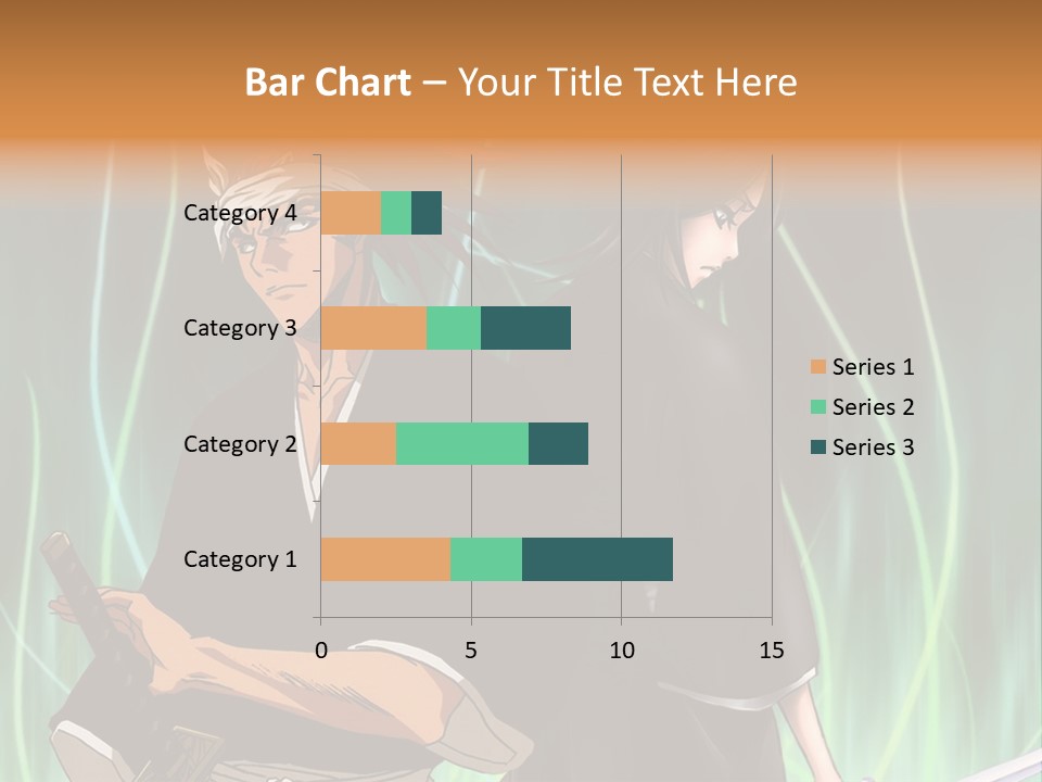 A Couple Of Anime Characters Standing Next To Each Other PowerPoint Template