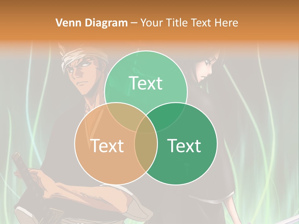 A Couple Of Anime Characters Standing Next To Each Other PowerPoint Template