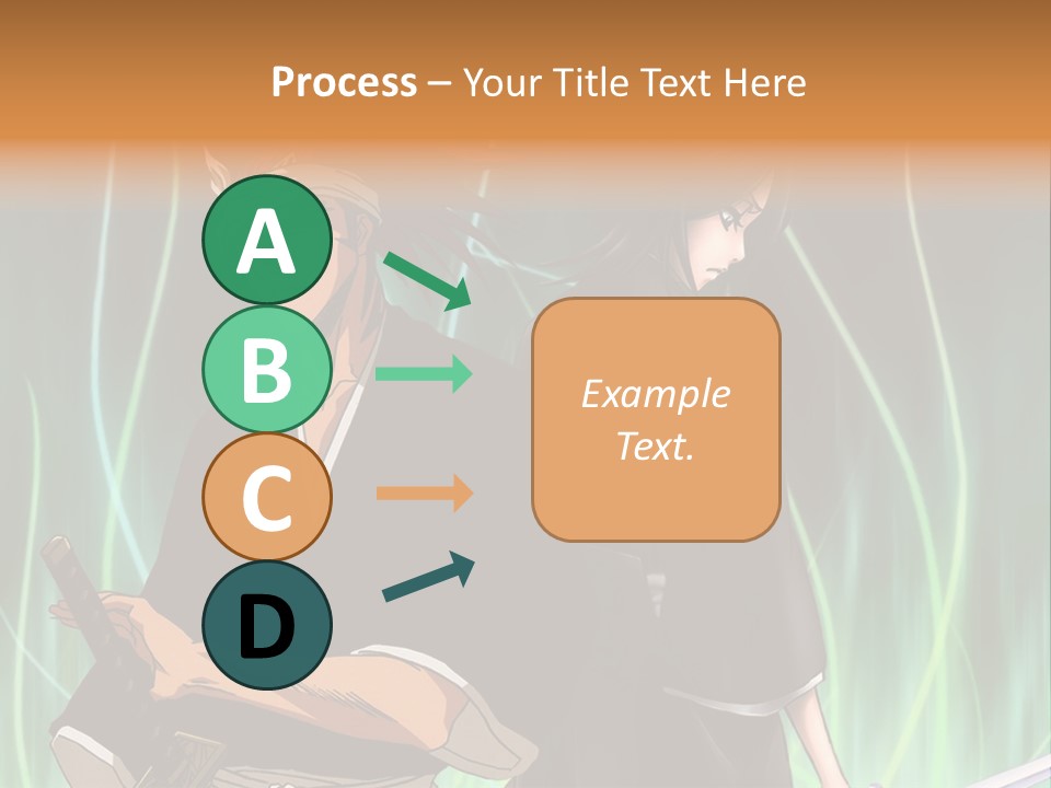 A Couple Of Anime Characters Standing Next To Each Other PowerPoint Template