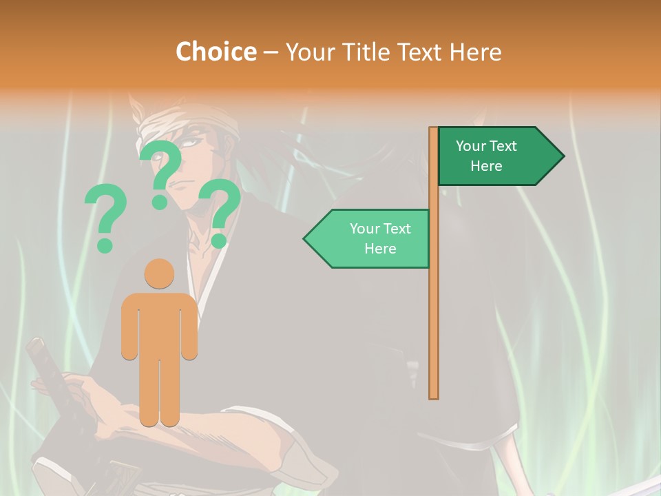 A Couple Of Anime Characters Standing Next To Each Other PowerPoint Template