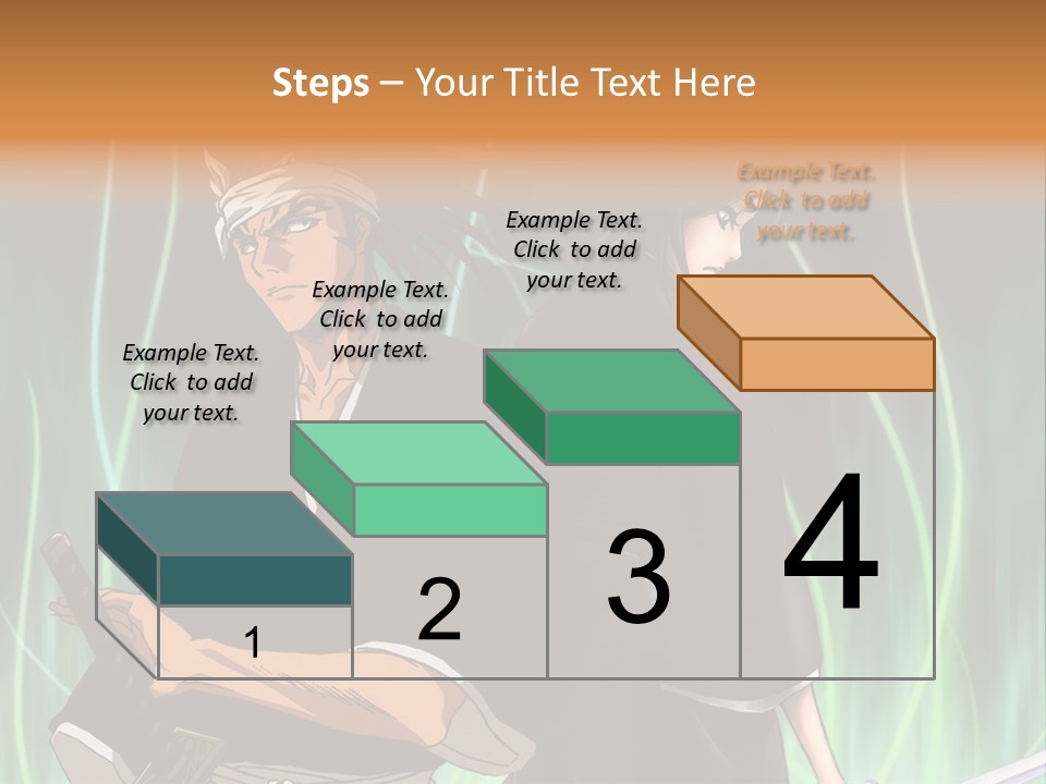 A Couple Of Anime Characters Standing Next To Each Other PowerPoint Template