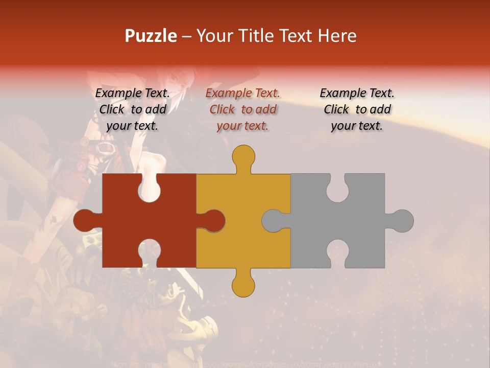 A Woman Sitting On Top Of A Pile Of Luggage PowerPoint Template