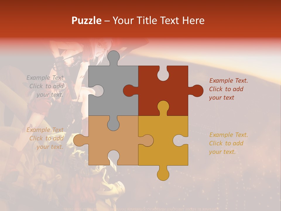 A Woman Sitting On Top Of A Pile Of Luggage PowerPoint Template