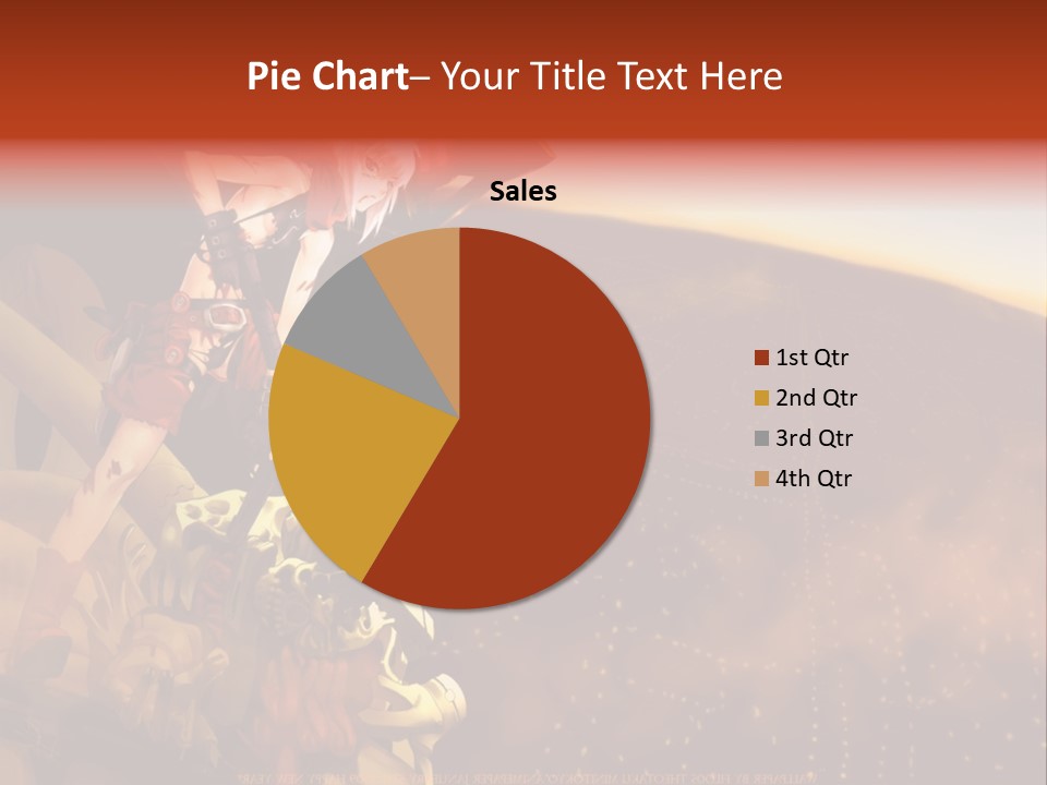 A Woman Sitting On Top Of A Pile Of Luggage PowerPoint Template