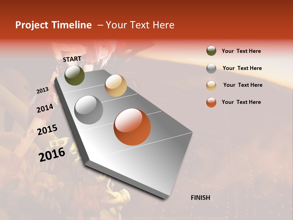 A Woman Sitting On Top Of A Pile Of Luggage PowerPoint Template