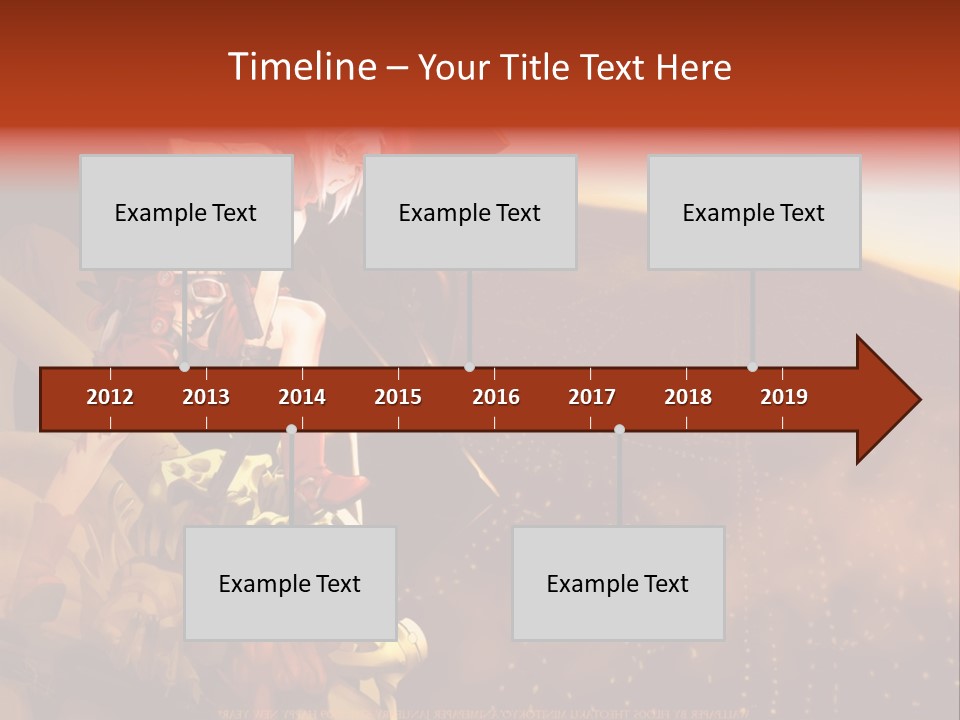 A Woman Sitting On Top Of A Pile Of Luggage PowerPoint Template