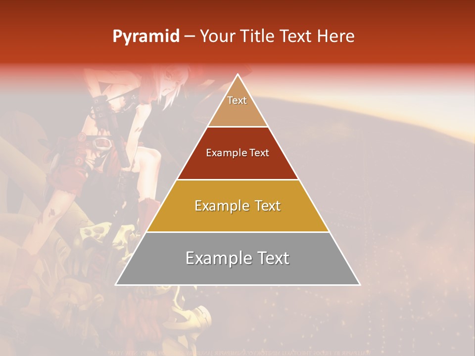 A Woman Sitting On Top Of A Pile Of Luggage PowerPoint Template