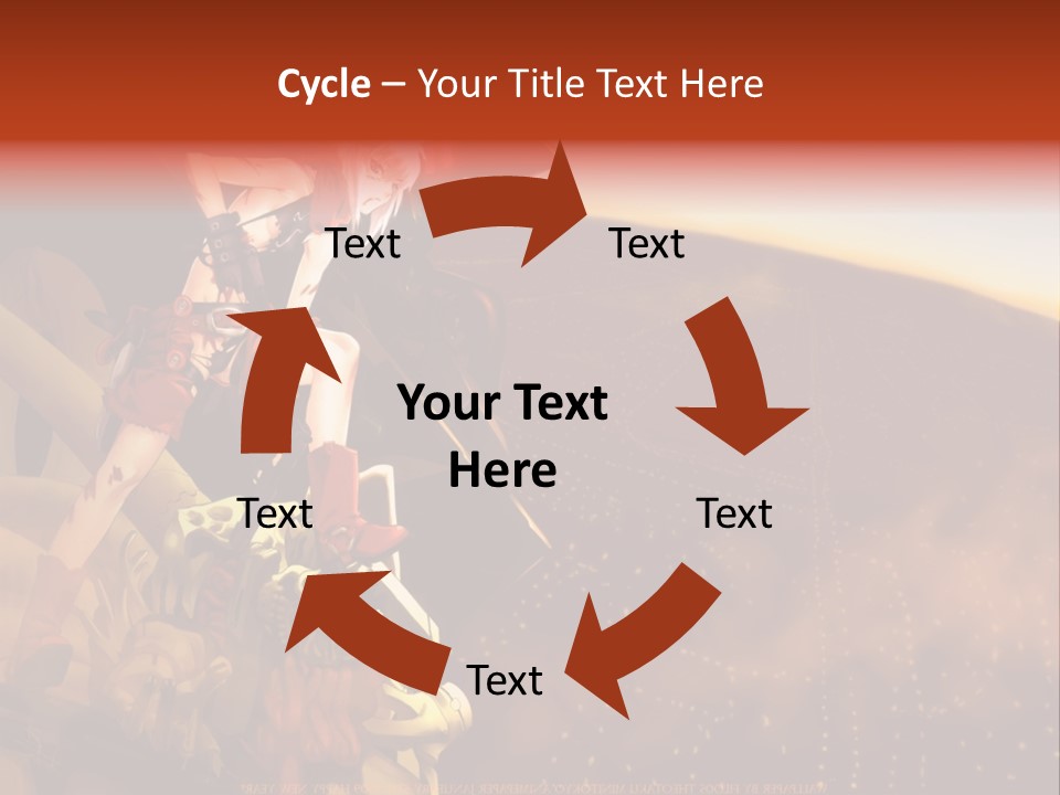 A Woman Sitting On Top Of A Pile Of Luggage PowerPoint Template