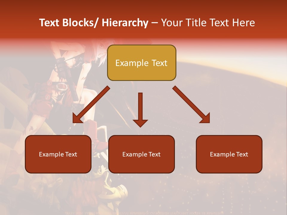 A Woman Sitting On Top Of A Pile Of Luggage PowerPoint Template