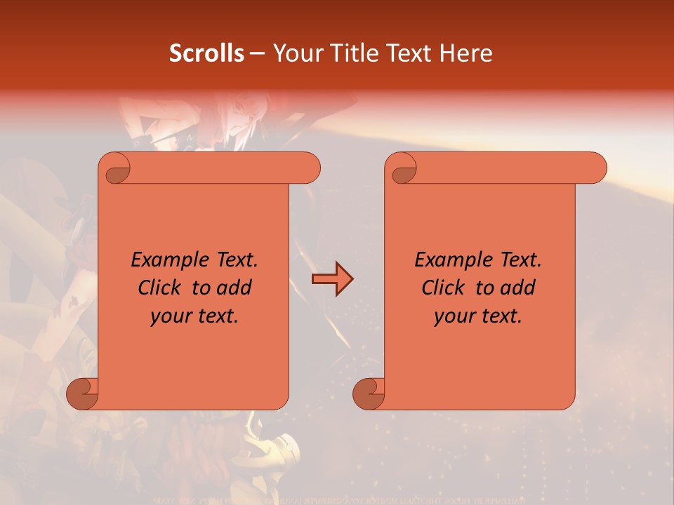 A Woman Sitting On Top Of A Pile Of Luggage PowerPoint Template