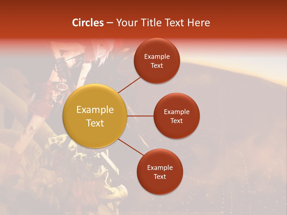 A Woman Sitting On Top Of A Pile Of Luggage PowerPoint Template