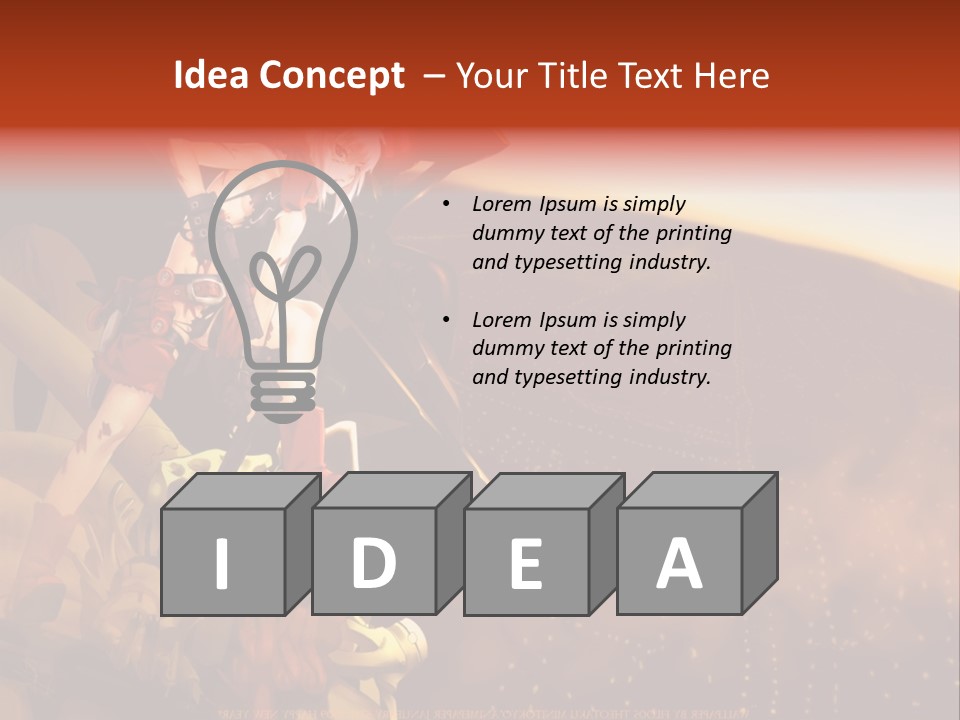 A Woman Sitting On Top Of A Pile Of Luggage PowerPoint Template