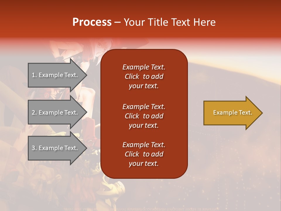 A Woman Sitting On Top Of A Pile Of Luggage PowerPoint Template