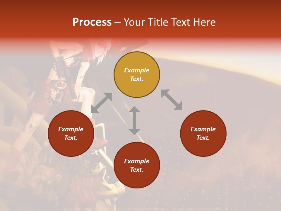 A Woman Sitting On Top Of A Pile Of Luggage PowerPoint Template