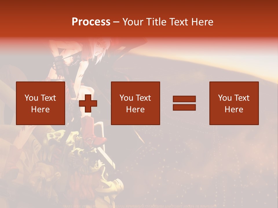 A Woman Sitting On Top Of A Pile Of Luggage PowerPoint Template