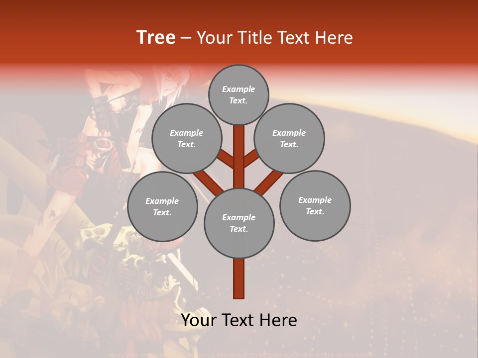 A Woman Sitting On Top Of A Pile Of Luggage PowerPoint Template