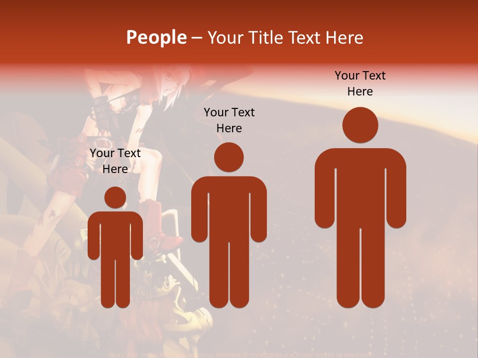 A Woman Sitting On Top Of A Pile Of Luggage PowerPoint Template