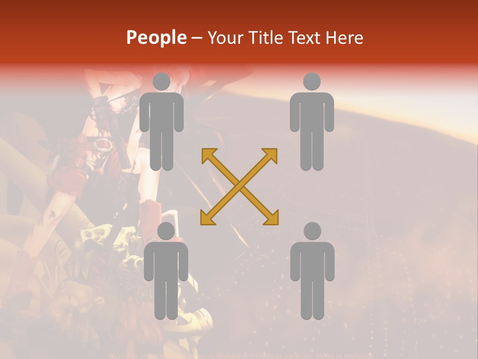 A Woman Sitting On Top Of A Pile Of Luggage PowerPoint Template