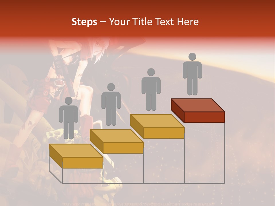 A Woman Sitting On Top Of A Pile Of Luggage PowerPoint Template