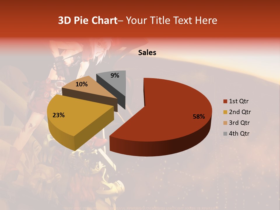 A Woman Sitting On Top Of A Pile Of Luggage PowerPoint Template