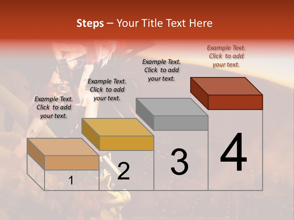 A Woman Sitting On Top Of A Pile Of Luggage PowerPoint Template