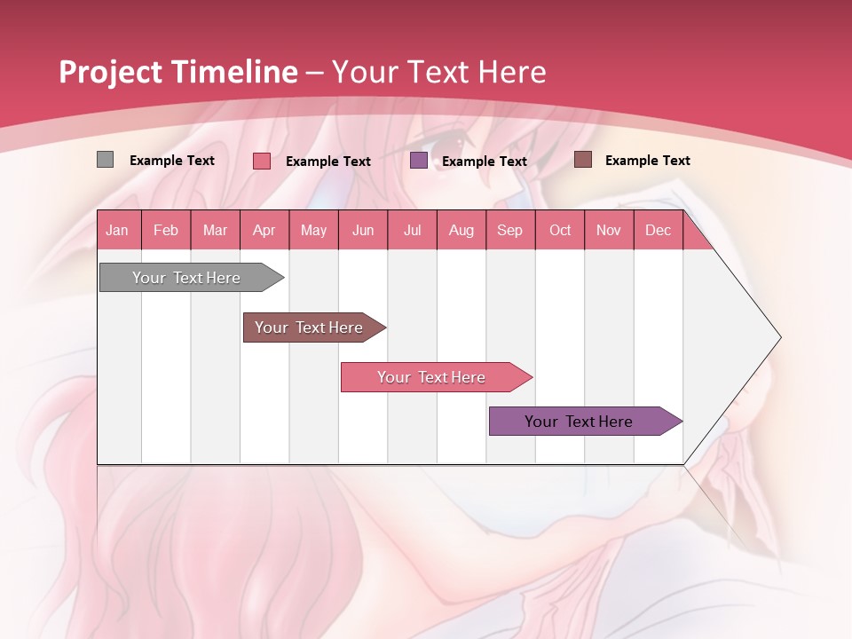 A Pink Haired Woman Holding A Baby In Her Arms PowerPoint Template